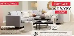 Skeidar Scandinavia Hjørnesofa tilbud