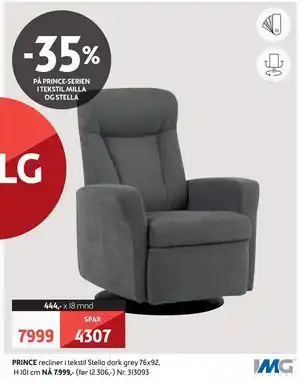 Bohus PRINCE recliner tilbud