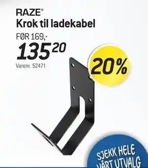 Thansen Krok til ladekabel tilbud
