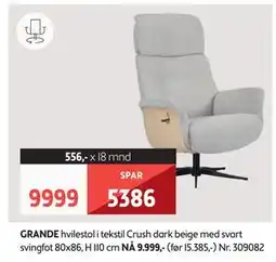 Bohus GRANDE hvilestol tilbud