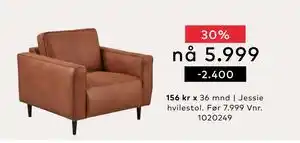 Skeidar Jessie hvilestol tilbud