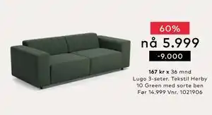Skeidar Lugo 3-seter tilbud