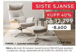 Skeidar Air lenestol tilbud