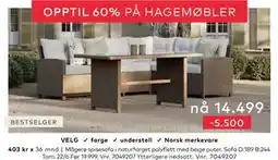 Skeidar Mågerø spisesofa tilbud