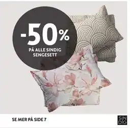 Bohus 50% PÅ ALLE SINDIG SENGESETT tilbud