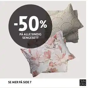 Bohus 50% PÅ ALLE SINDIG SENGESETT tilbud