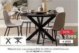 Skeidar Luke spisebord tilbud
