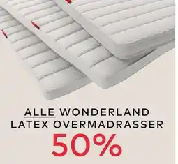 Skeidar ALLE WONDERLAND LATEX OVERMADRASSER tilbud