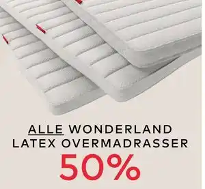Skeidar ALLE WONDERLAND LATEX OVERMADRASSER tilbud