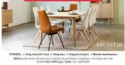 Skeidar Aroma stol tilbud
