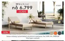 Skeidar Sailon solseng tilbud