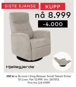 Skeidar King Relaxer Small tilbud