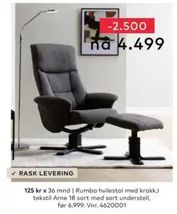 Skeidar Rumba hvilestol tilbud