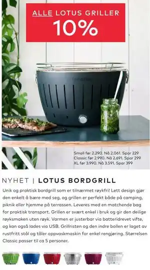 Skeidar ALLE LOTUS GRILLER tilbud