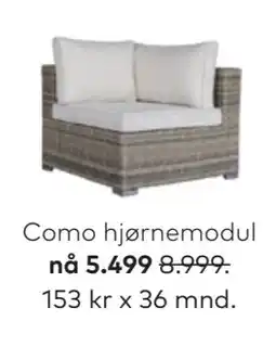 Skeidar Como hjørnemodul tilbud