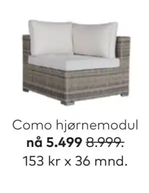 Skeidar Como hjørnemodul tilbud