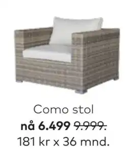 Skeidar Como stol tilbud