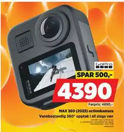 POWER MAX 360 (2025) actionkamera tilbud