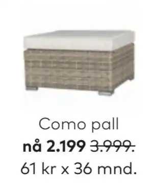 Skeidar Como pall tilbud