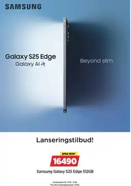 POWER Samsung Galaxy S25 Edge 512GB tilbud