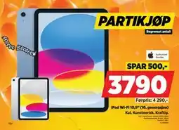POWER iPad Wi-Fi 10,9 (10. generasjon) tilbud