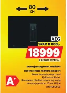 POWER Induksjonstopp med ventilator tilbud