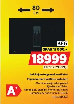 POWER Induksjonstopp med ventilator tilbud
