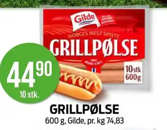 Kiwi GILDE Grillpølse tilbud