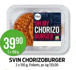 Kiwi FOLKETS Svin chorizoburger tilbud