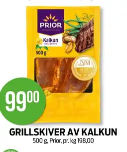 Kiwi PRIOR Grillskiver av kalkun tilbud