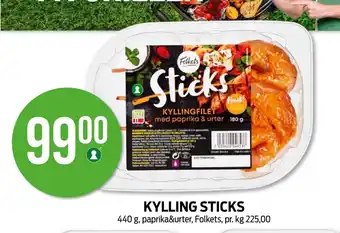 Kiwi FOLKETS Kylling sticks tilbud
