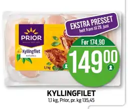Kiwi PRIOR Kyllingfilet tilbud