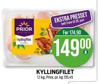 Kiwi PRIOR Kyllingfilet tilbud