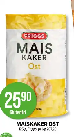 Kiwi FRIGGS Maiskaker ost tilbud