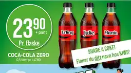 Kiwi Coca-cola zero tilbud