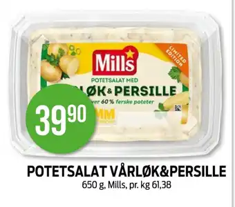 Kiwi MILLS Potetsalat vårløk&persille tilbud