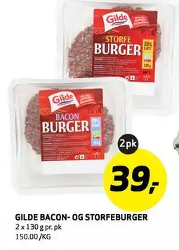 Bunnpris GILDE BACON- OG STORFEBURGER tilbud