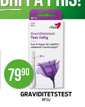 Kiwi RFSU Graviditetstest tilbud