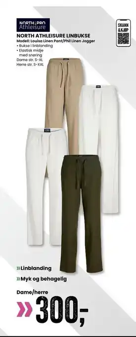 Sport Outlet NORTH ATHLEISURE LINBUKSE tilbud
