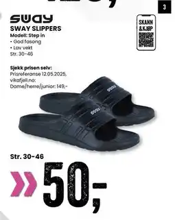 Sport Outlet SWAY SLIPPERS tilbud