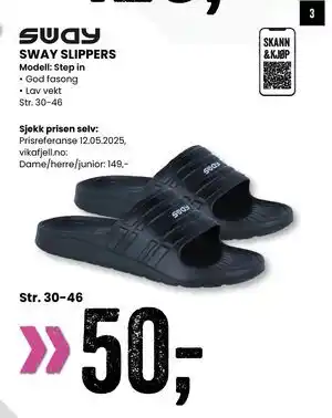 Sport Outlet SWAY SLIPPERS tilbud