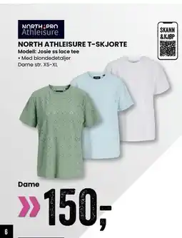 Sport Outlet NORTH ATHLEISURE T-SKJORTE tilbud