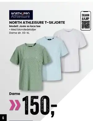 Sport Outlet NORTH ATHLEISURE T-SKJORTE tilbud