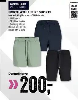 Sport Outlet NORTH ATHLEISURE SHORTS tilbud