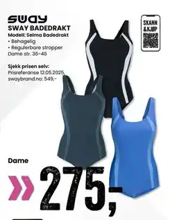 Sport Outlet SWAY BADEDRAKT tilbud