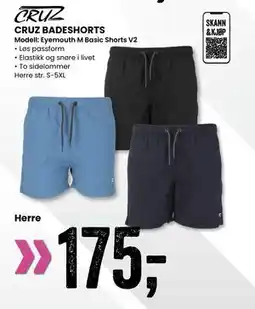 Sport Outlet CRUZ BADESHORTS tilbud