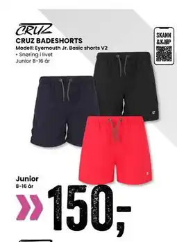 Sport Outlet CRUZ BADESHORTS tilbud