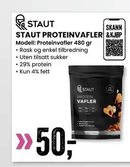 Sport Outlet STAUT PROTEINVAFLER tilbud