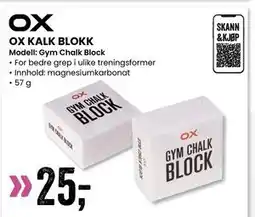 Sport Outlet OX KALK BLOKK tilbud