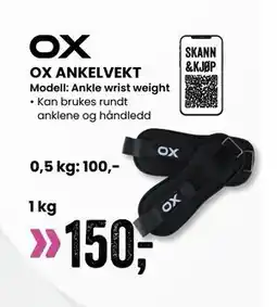 Sport Outlet OX ANKELVEKT tilbud